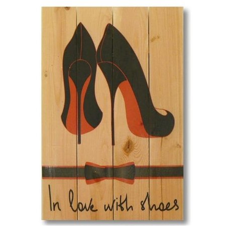 WILE E. WOOD Wile E. Wood WLWS1420 14 x 20 In Love With Shoes Wood Art WLWS1420